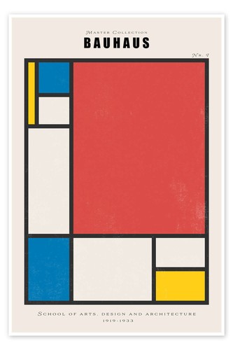 Poster bauhaus colours - poster,