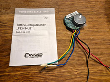 Conrad ELV FS20 S4UB 2-/4-Kanal-Unterputz-Sender Bedienung Unterputz Taster TOP!