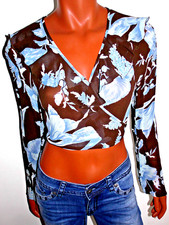  Tolle Bluse Tunika Shirt Top 36 38 Wickelbluse Floral Voland Handmade 1.Getr. 