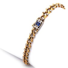 Antikes 750 Gold Armband mit