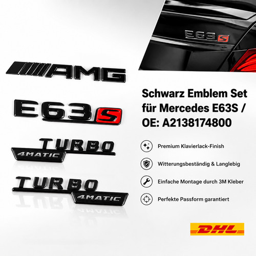 Schriftzug badge e63s - e63s, turbo