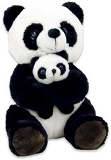 Plüsch Panda mit Baby 25 cm