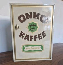 Blechschrank, Blechdose Onko Kaffee aus Bremen, ca.50er Jahre 