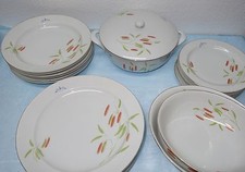 Arzberg Bayern - Gräser/Insekten- Speiseservice - Teile zur Auswahl - Art Deco