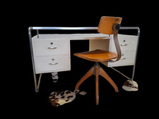 AMA ELASTIK Architektenstuhl Drehstuhl Bürostuhl  Stuhl Bauhaus Design 20- 40er