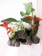 Dekofels 4SM Kunstliche Pflanze Wasserpflanzen Aquariumdeko Aquarium