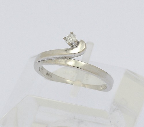 Ring 14kt 585 - ♦, weiß