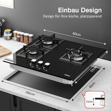 7750W Kochfeld Autark Glas