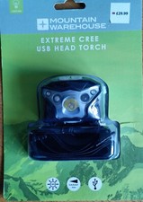 Mountain Warehouse Extreme Sensor Cree Head Taschenlampe verstellbar Outdoor Taschenlampe