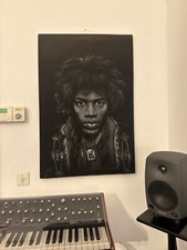 Jimi Hendrix Original Pastel Drawing 90x60cm