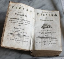 frauen zimmer koch buch von 1806 alt antik vintage deko über 620 seiten deutsch