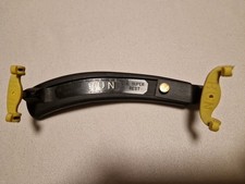 Kun Schulterstütze f. Violine, Geige Kunststoff, Verstellbar, Schwarz, 3/4 - 1/2