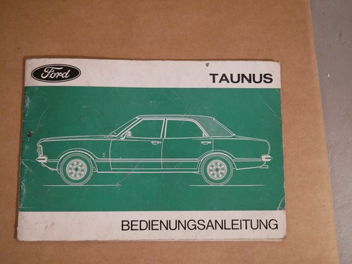 Ford taunus betriebsanleitung - ford,