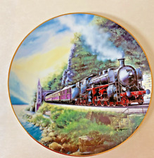 Dampflokomotive bayrische 'Pacifie S3/6  Porzellan Wandteller 1995 Sammelteller