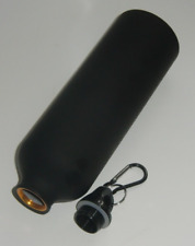 Trinkflasche 750 ml 3/4 l schwarz Kaltgetränke Flasche Alu Schraubverschluss NEU