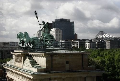 Wandbild die quadriga - die, auf
