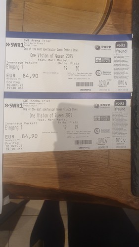 Konzert tickets one vision - 2,