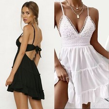 Kleid Damen Mini Ausgestelltes