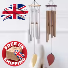 Windspiele mit 6 Röhren | großes tiefer Ton Outdoor Gartendeko Kapelle Geschenk