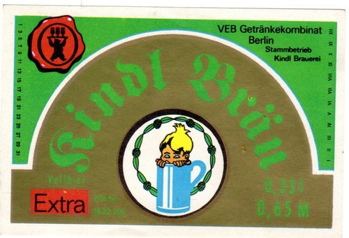 Ddr flaschenetikett kindl - ddr,