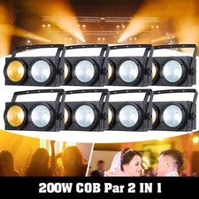 8x 200W COB LED Par DMX