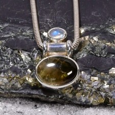 Turmalin Anhänger, 925er