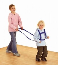 Kinder Laufleine Nylon blau-