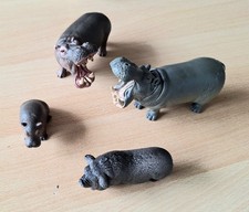 Schleich Figuren Tiere - Flußpferde,Nilpferd,Schwein
