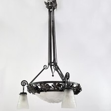 ART DECO Lampe Muller Freres