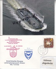 L 767 Landungsboot TÜMMLER, Bundesmarine, Schiffstempelbeleg + Foto, AAG 1984