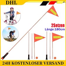 2Sets 180CM Fahrradfahne