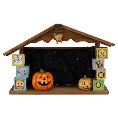 Beary scary halloween - scary, house