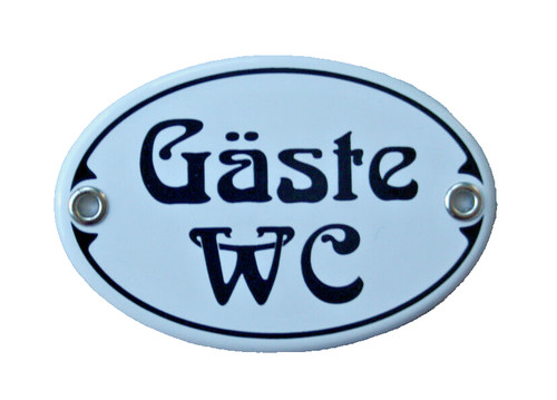 Gäste toilettenschild - gäste,