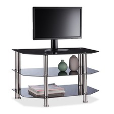 Fernsehtisch schwarzglas