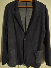 Kaschmir Sakko 52 Blau-grau