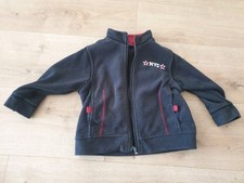 Dünne Fleece Jacke Junge Gr. 86/92 Dunkel