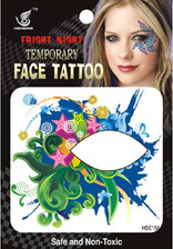 Gesichtstattoo Gesicht Sticker  Aufkleber Fasching Karneval Halloween Geburtstag