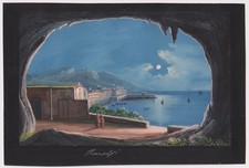 Amalfi - Camparia Sulerno Italia Italy Italien Gonache Neapolitan 1820