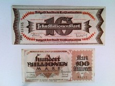 Banknoten, Notgeld, Stadt