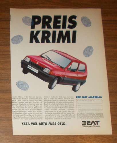 Seltene werbung seat marbella - werbung,