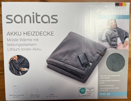 Sanitas akku heizdecke mobile - akku,