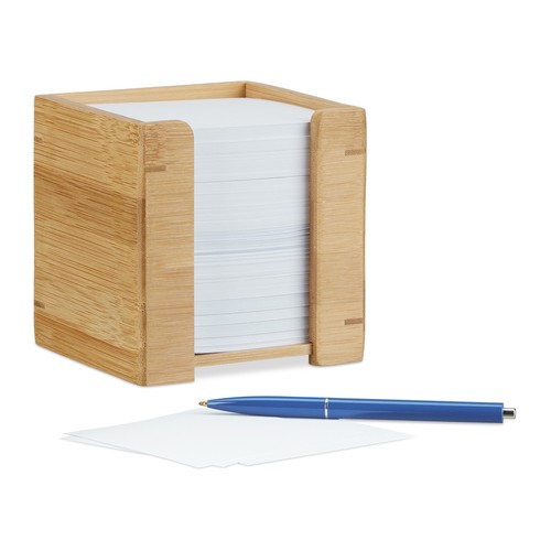 Zettelbox bambus notizzettel - bambus,