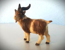 Pema Krippenfigur Rarität  Ziegenbock  aus Massivolz geschnitzt, bemalen f 15 cm