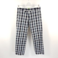 Hugo Boss Hose Herren Gr. 46 W30 L30 Grau Regular Straight Golfhose Stretch