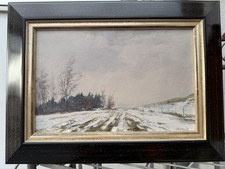 Winterlandschaft, Ölgemälde