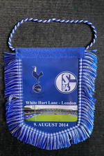 Wimpel 09.08.2014 Tottenham Hotspur - FC Schalke 04, White Hart Lane - London