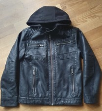 Bikerjacke Lederimitat mit
