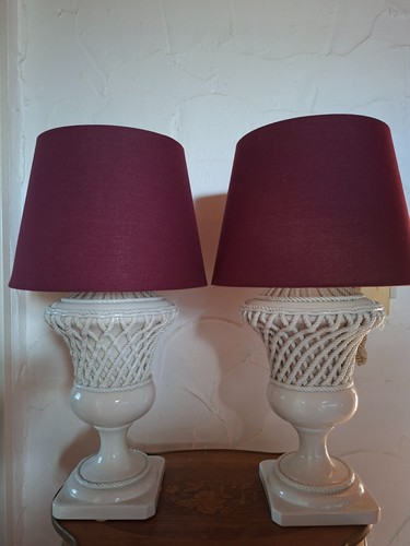 Porzellan lampen paar - porzellan,