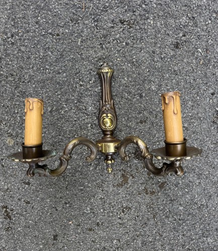 Vintage wandleuchter messing - wandleuchter,