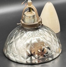 ⚜️ Antike  Hänge Lampe Bauernsilber um 1920⚜️
